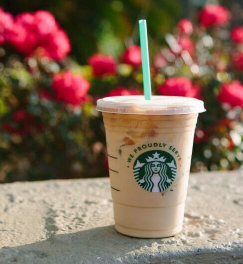 Starbucks drink with straw