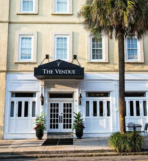 Outdoor view of The Vendue hotel